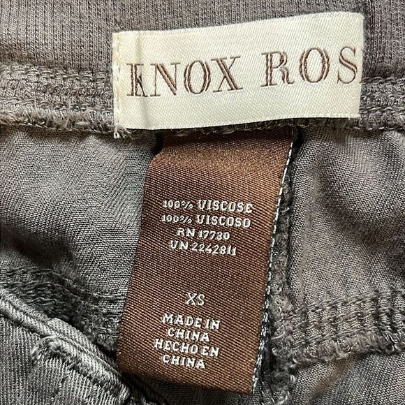 Knox Rose Pants Pull-On Grey Jogger Pockets XS Boho Cargo pockets - Picture 8 of 9